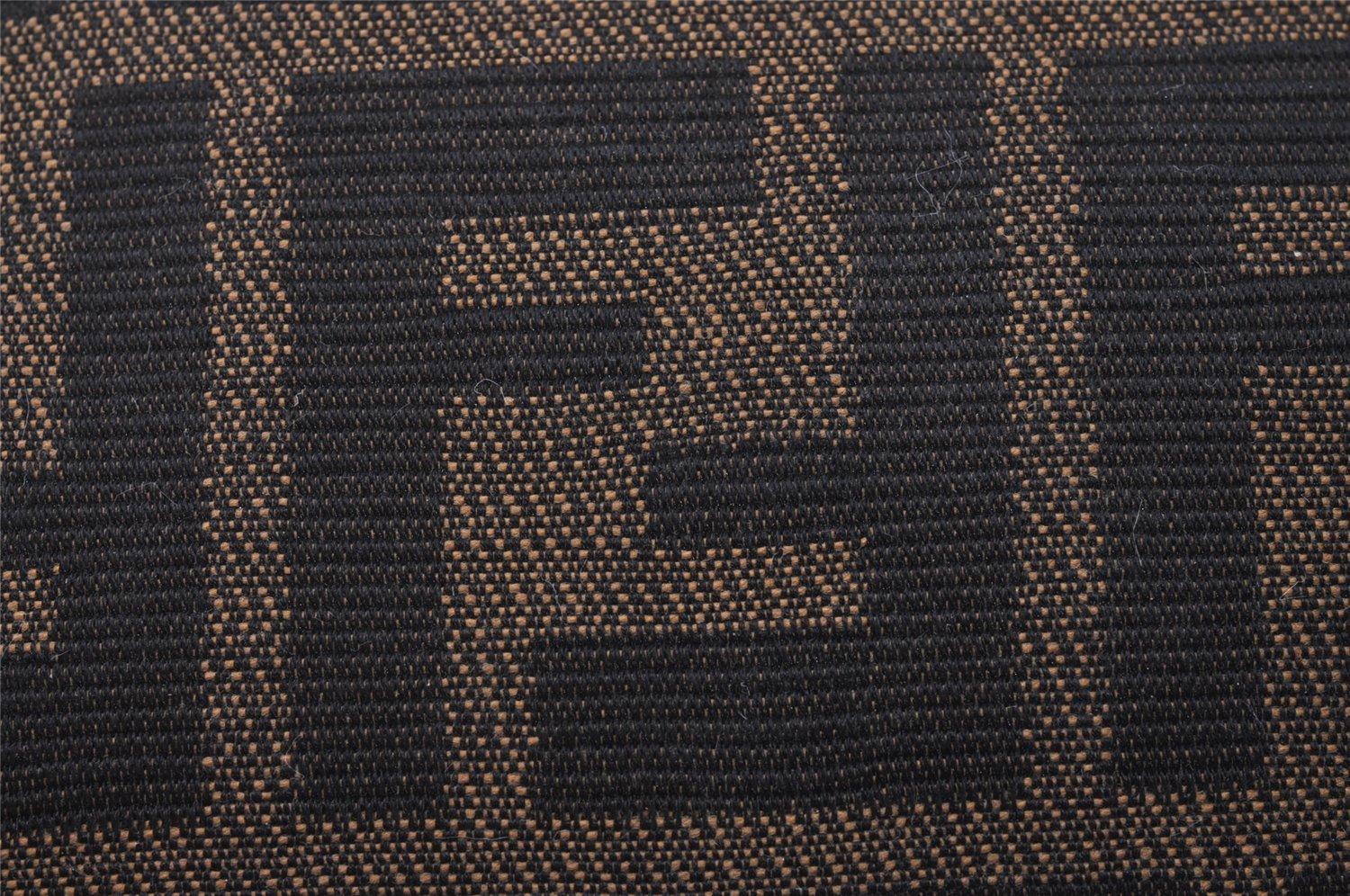 Authentic FENDI Vintage Zucca Hand Bag Purse Canvas Leather Brown Junk 5511I