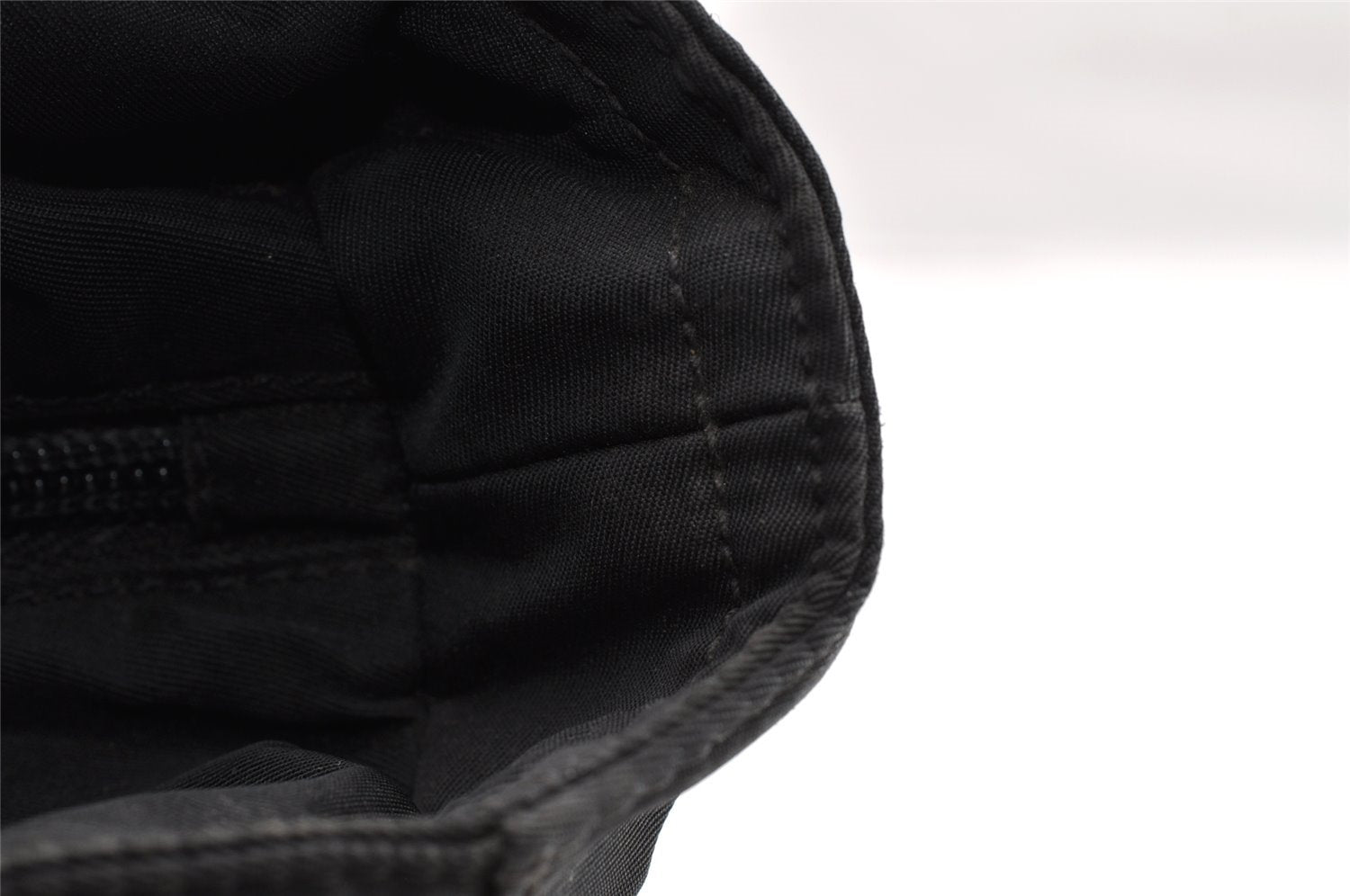 Authentic PRADA Vintage Nylon Tessuto Shoulder Tote Bag Black 5512I