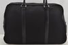 Authentic PRADA Nylon Tessuto Leather Shoulder Boston Hand Bag Black 5513I