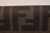 Authentic FENDI Zucca Trifold Wallet Purse Canvas Leather Brown Box 5516I