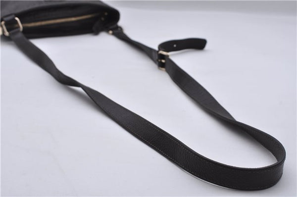 Authentic GUCCI Guccissima GG Leather Shoulder Cross Body Bag 201538 Brown 5518E