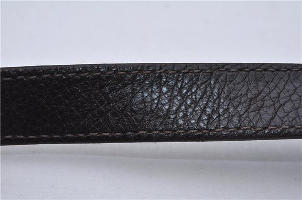 Authentic GUCCI Guccissima GG Leather Shoulder Cross Body Bag 201538 Brown 5518E