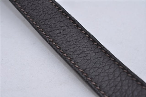 Authentic GUCCI Guccissima GG Leather Shoulder Cross Body Bag 201538 Brown 5518E