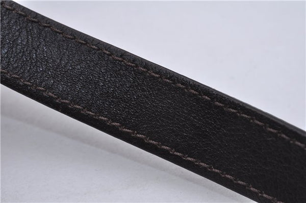 Authentic GUCCI Guccissima GG Leather Shoulder Cross Body Bag 201538 Brown 5518E