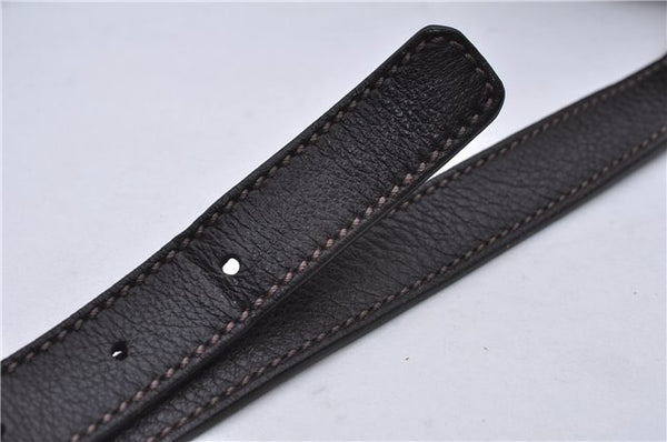 Authentic GUCCI Guccissima GG Leather Shoulder Cross Body Bag 201538 Brown 5518E