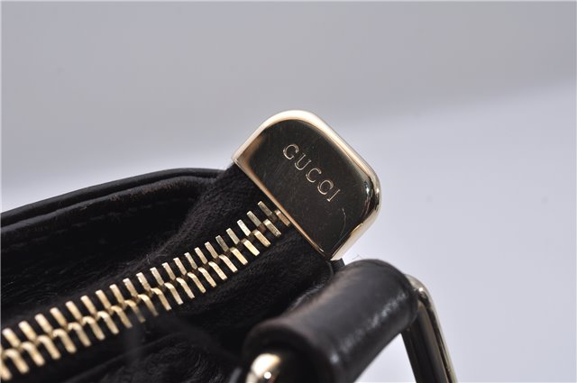 Authentic GUCCI Guccissima GG Leather Shoulder Cross Body Bag 201538 Brown 5518E