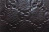 Authentic GUCCI Guccissima GG Leather Shoulder Cross Body Bag 201538 Brown 5518E