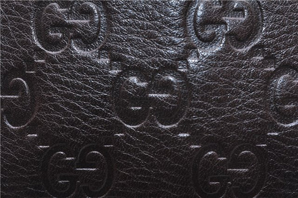 Authentic GUCCI Guccissima GG Leather Shoulder Cross Body Bag 201538 Brown 5518E