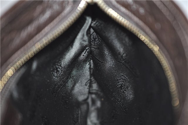 Authentic GUCCI Guccissima GG Leather Shoulder Cross Body Bag 201538 Brown 5518E