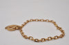 Authentic Christian Dior Vintage Chain Bracelet Gold Tone CD 5518I