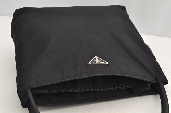 Authentic PRADA Vintage Nylon Tessuto Shoulder Hand Bag Purse Black 5519I
