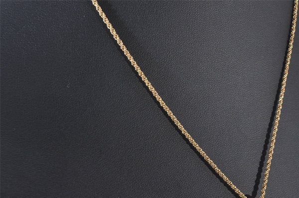 Authentic Christian Dior Gold Tone Chain Pendant Necklace CD 5520I