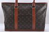 Auth Louis Vuitton Monogram Sac Weekend PM Vintage Tote Hand Bag M42425 LV 5521D