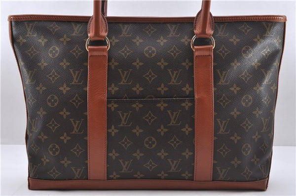 Auth Louis Vuitton Monogram Sac Weekend PM Vintage Tote Hand Bag M42425 LV 5521D