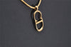 Authentic Christian Dior Gold Tone Chain Pendant Necklace CD 5522I