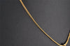 Authentic Christian Dior Gold Tone Chain Pendant Necklace CD 5522I