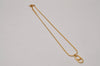 Authentic Christian Dior Gold Tone Chain Pendant Necklace CD 5522I