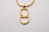 Authentic Christian Dior Gold Tone Chain Pendant Necklace CD 5522I