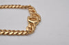 Authentic Christian Dior Gold Tone Chain Pendant Necklace CD 5523I