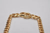 Authentic Christian Dior Gold Tone Chain Pendant Necklace CD 5523I