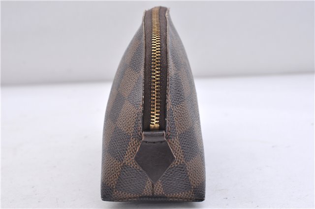 Authentic LOUIS VUITTON Damier Pochette Cosmetic Pouch N47516 LV 5524C