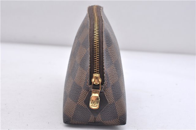 Authentic LOUIS VUITTON Damier Pochette Cosmetic Pouch N47516 LV 5524C