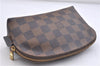 Authentic LOUIS VUITTON Damier Pochette Cosmetic Pouch N47516 LV 5524C