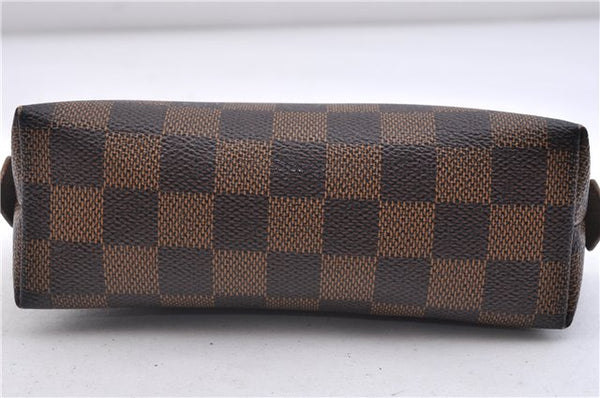 Authentic LOUIS VUITTON Damier Pochette Cosmetic Pouch N47516 LV 5524C