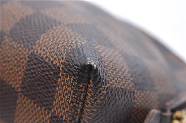 Authentic LOUIS VUITTON Damier Pochette Cosmetic Pouch N47516 LV 5524C