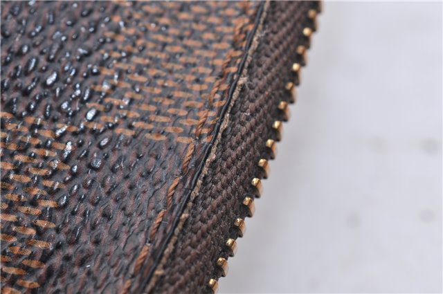 Authentic LOUIS VUITTON Damier Pochette Cosmetic Pouch N47516 LV 5524C