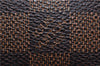 Authentic LOUIS VUITTON Damier Pochette Cosmetic Pouch N47516 LV 5524C