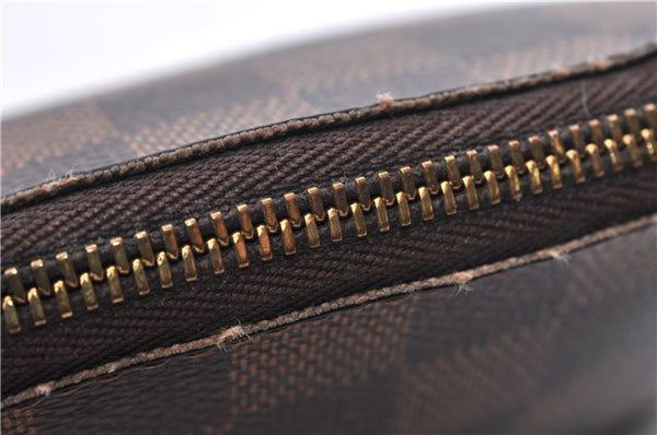 Authentic LOUIS VUITTON Damier Pochette Cosmetic Pouch N47516 LV 5524C