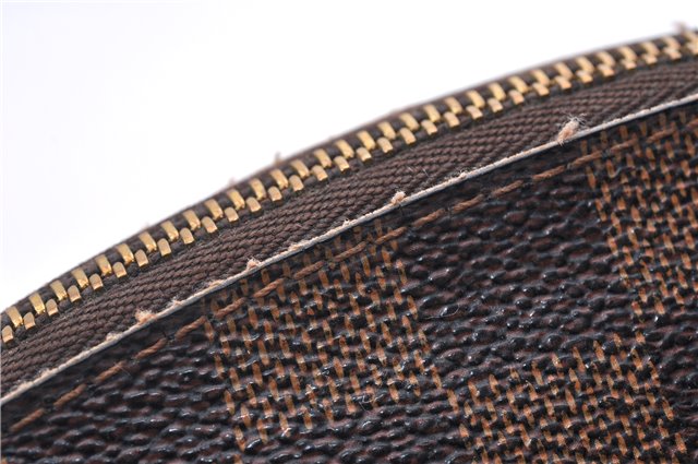 Authentic LOUIS VUITTON Damier Pochette Cosmetic Pouch N47516 LV 5524C