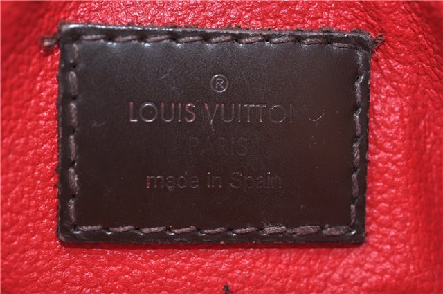 Authentic LOUIS VUITTON Damier Pochette Cosmetic Pouch N47516 LV 5524C