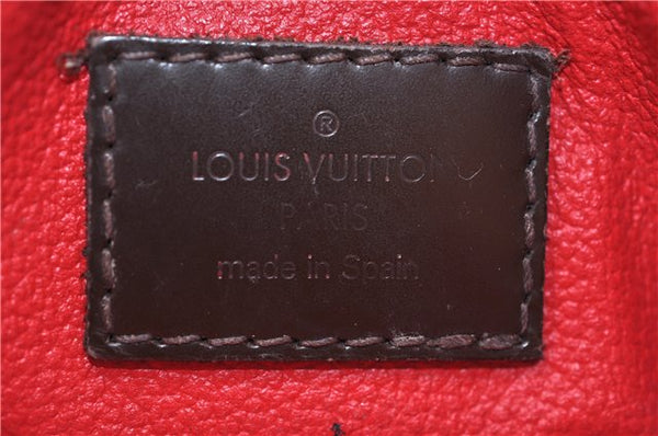 Authentic LOUIS VUITTON Damier Pochette Cosmetic Pouch N47516 LV 5524C