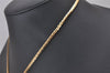 Authentic Christian Dior Gold Tone Rhinestone Chain Pendant Necklace CD 5524I