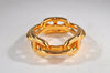 Authentic HERMES Scarf Ring Chaine d'Ancre Chain Design Gold Tone 5525I