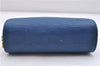 Authentic LOUIS VUITTON Epi Dauphine Cosmetic Pouch Blue M48445 LV 5526C