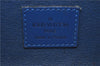 Authentic LOUIS VUITTON Epi Dauphine Cosmetic Pouch Blue M48445 LV 5526C