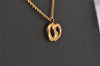 Authentic Christian Dior Gold Tone Chain Pendant Necklace CD 5526I