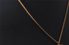 Authentic Christian Dior Gold Tone Chain Pendant Necklace CD 5526I