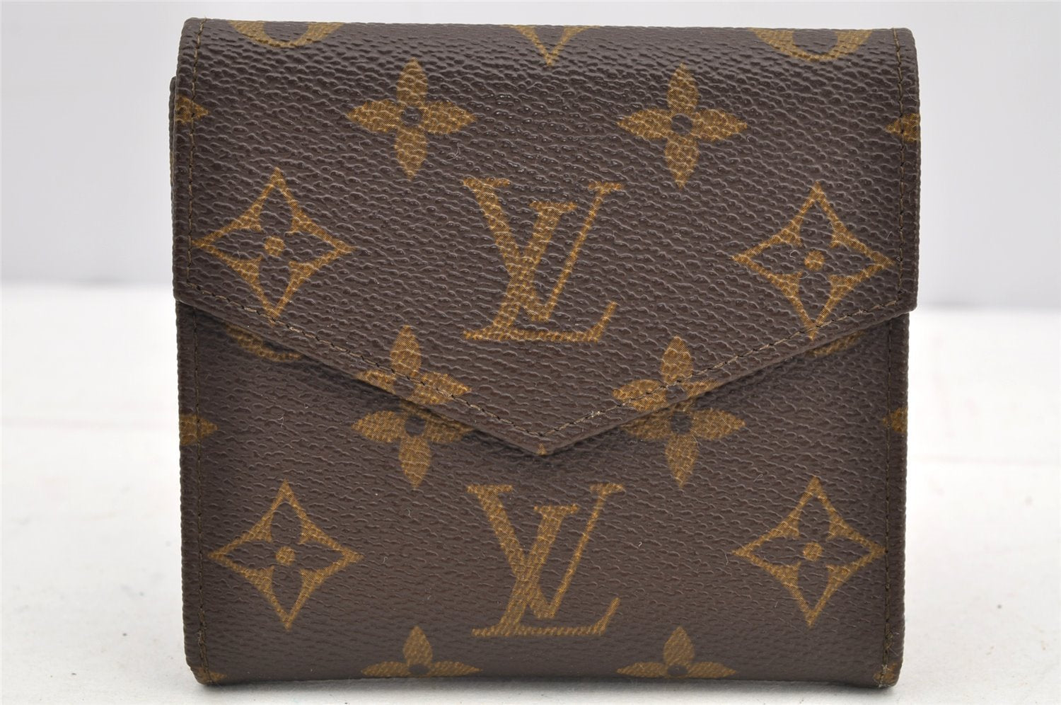 Authentic Louis Vuitton Monogram Porte Monnaie Billets Wallet M61660 LV 5527I