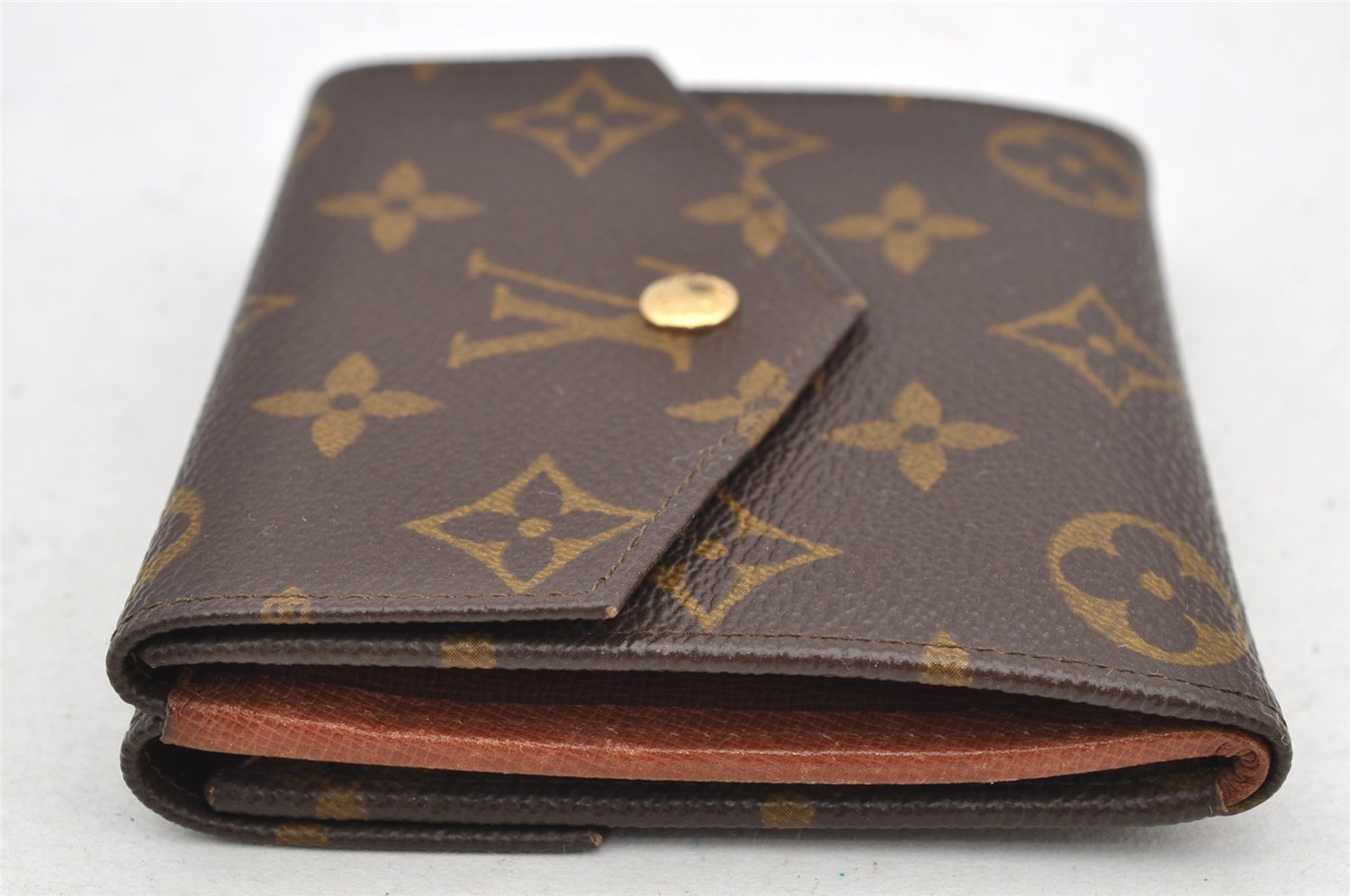 Authentic Louis Vuitton Monogram Porte Monnaie Billets Wallet M61660 LV 5527I