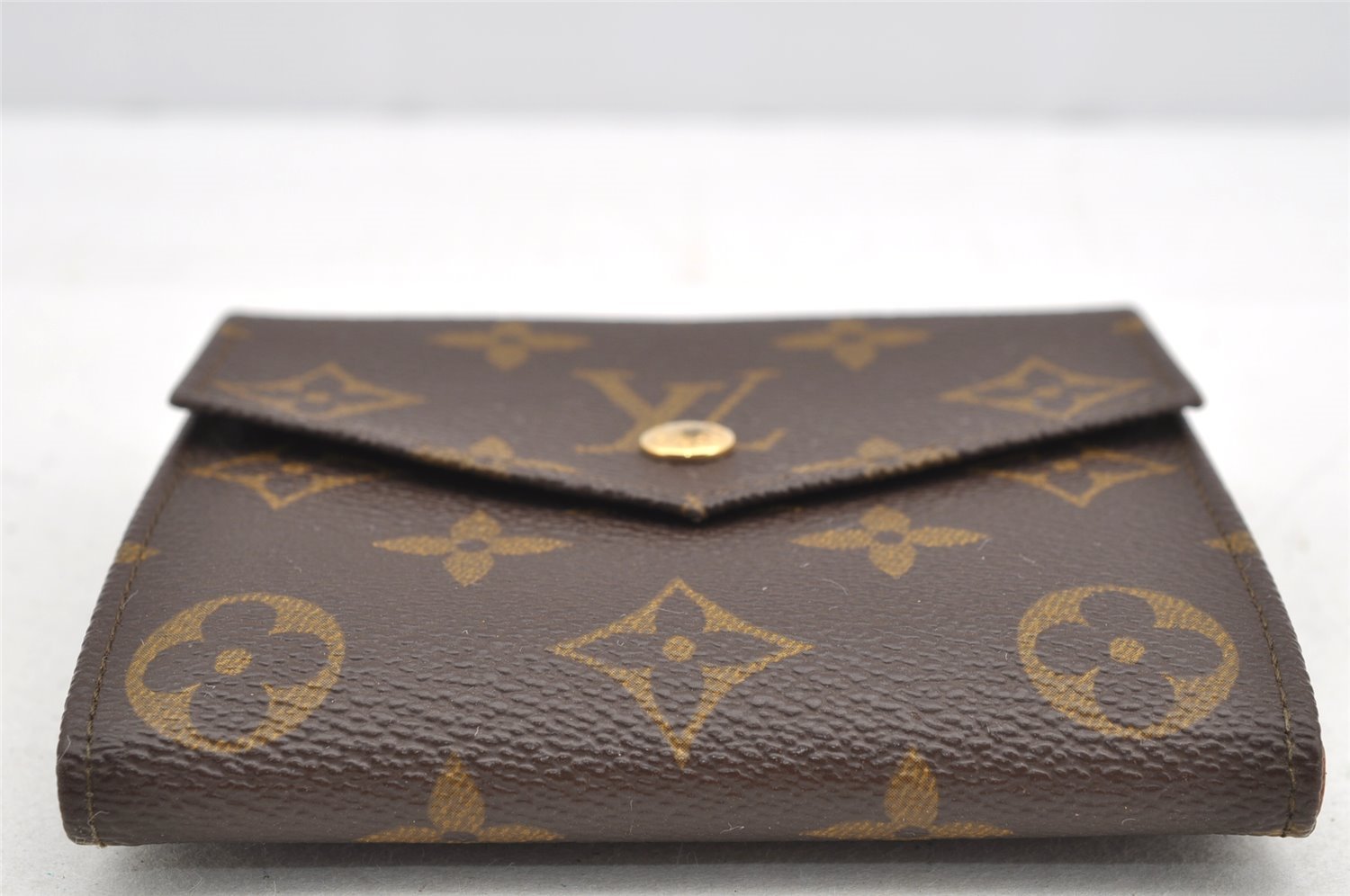 Authentic Louis Vuitton Monogram Porte Monnaie Billets Wallet M61660 LV 5527I