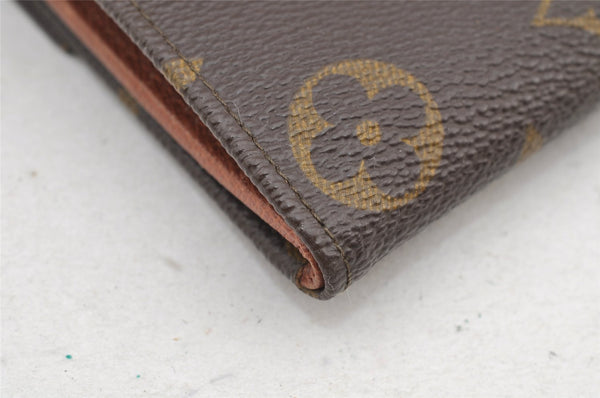 Authentic Louis Vuitton Monogram Porte Monnaie Billets Wallet M61660 LV 5527I