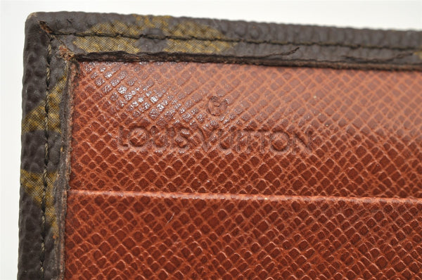 Authentic Louis Vuitton Monogram Porte Monnaie Billets Wallet M61660 LV 5527I