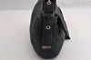 Authentic FENDI Mamma Baguette Shoulder Hand Bag Cotton Leather Gray 5528I