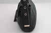 Authentic FENDI Mamma Baguette Shoulder Hand Bag Cotton Leather Gray 5528I