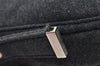 Authentic FENDI Mamma Baguette Shoulder Hand Bag Cotton Leather Gray 5528I