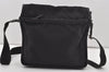 Authentic PRADA Nylon Tessuto Saffiano Leather Shoulder Cross Bag Black 5530I